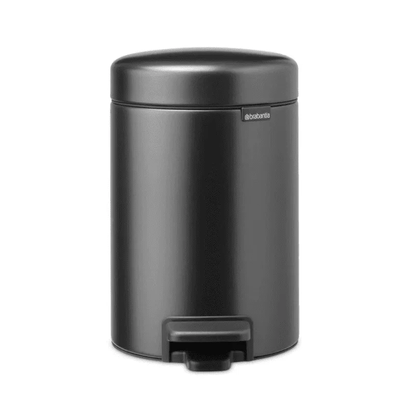 Кош за смет с педал Brabantia NewIcon, 3 л, наситено сиво
