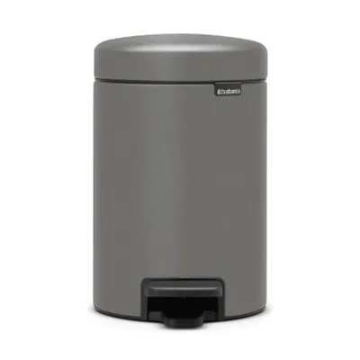 Кош за смет с педал Brabantia NewIcon, 3 л, бетонно сиво