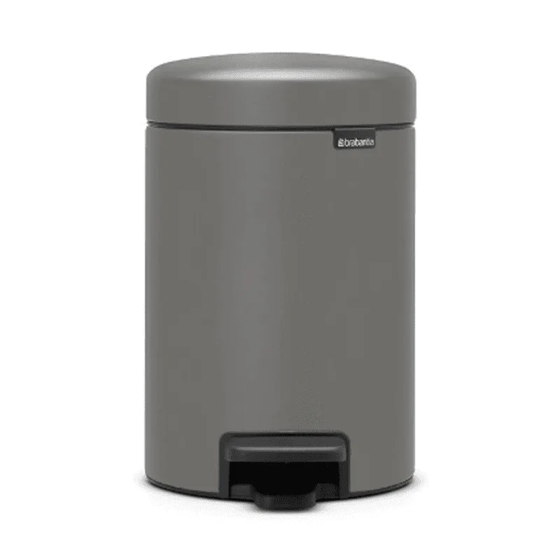 Кош за смет с педал Brabantia NewIcon, 3 л, бетонно сиво