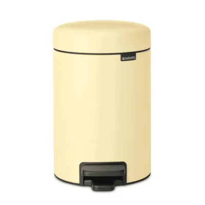 Кош за смет с педал Brabantia NewIcon, 3 л, пастелно жълто