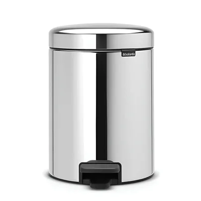 Кош за смет с педал Brabantia NewIcon, 5 л, полирана стомана