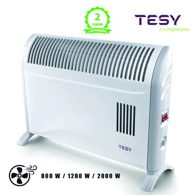 TESY три мощности и вентилатор (CN 204 ZF) конвектор
