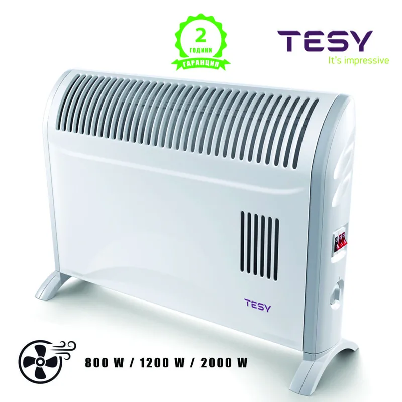 TESY три мощности и вентилатор (CN 204 ZF) конвектор