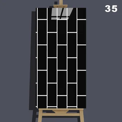 Самозалепващо пано за стена 60x30 см, черна тухла