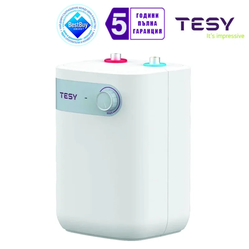 Бойлер TESY 5 л за монтаж под мивка, 1500 W