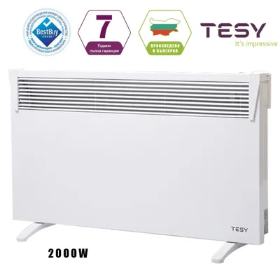 Конвектор TESY HeatEco 2000 W с механичен термостат