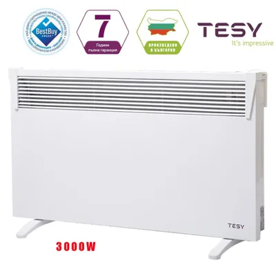 Конвектор TESY HeatEco 3000 W с механичен термостат