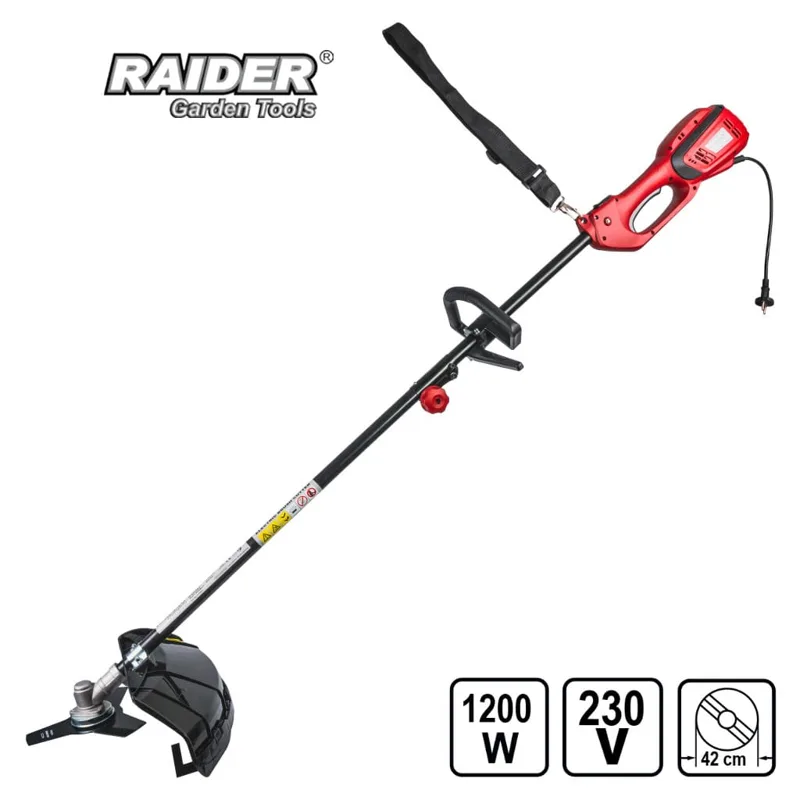 Електрическа коса Raider RD-EBC011, 1.2 kW, с нож и корда