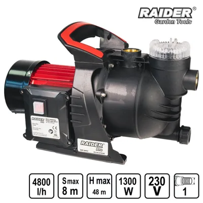 Самозасмукваща водна помпа RAIDER RDP-WP57, 1300W