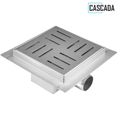 Рогов подов сифон Cascada, 150x150 мм, ф40/50
