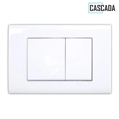 Бутон за вграждане Cascada Square, бял мат