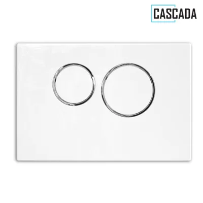 Бутон за вграждане Cascada Round, бял