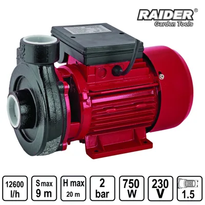 Водна помпа Raider RD-1.5DK20, 750 W, 1.5 цола
