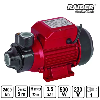 Водна помпа Raider RD-WP60, 500 W, 1 цол