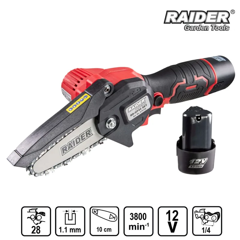 Акумулаторна резачка Raider RD-GP24, 12 V, 100 мм, куфар