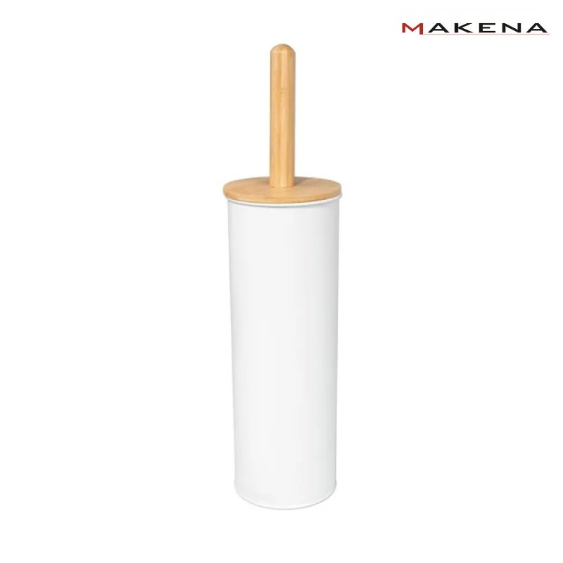 Четка за тоалетна Makena White Bamboo, бяла