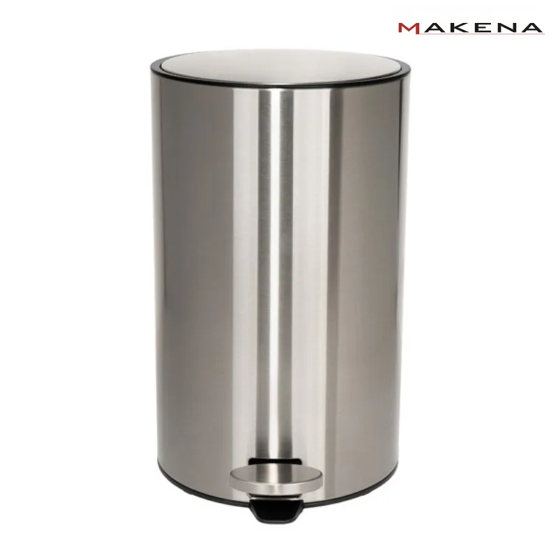 Кош за отпадъци Makena Grey Clean, 12 л, сив