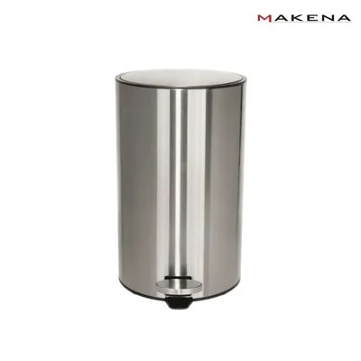 Метален кош за отпадъци Makena 8 л, сив