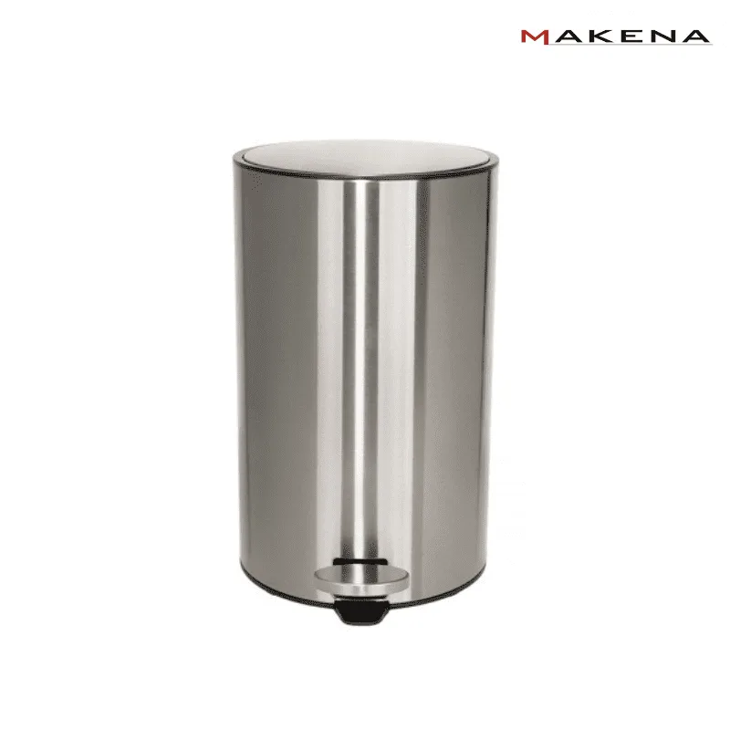Метален кош за отпадъци Makena 8 л, сив