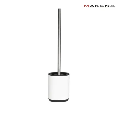 Четка за тоалетна с поставка Makena, бяла