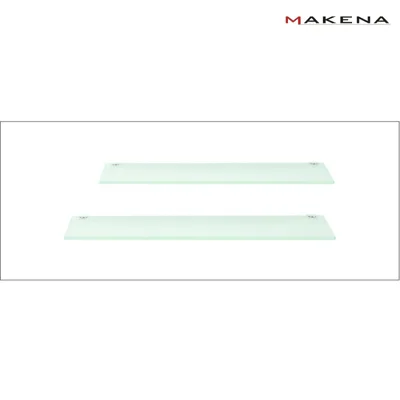 Стъклена полица за баня Makena Вики 1, 50х12 см