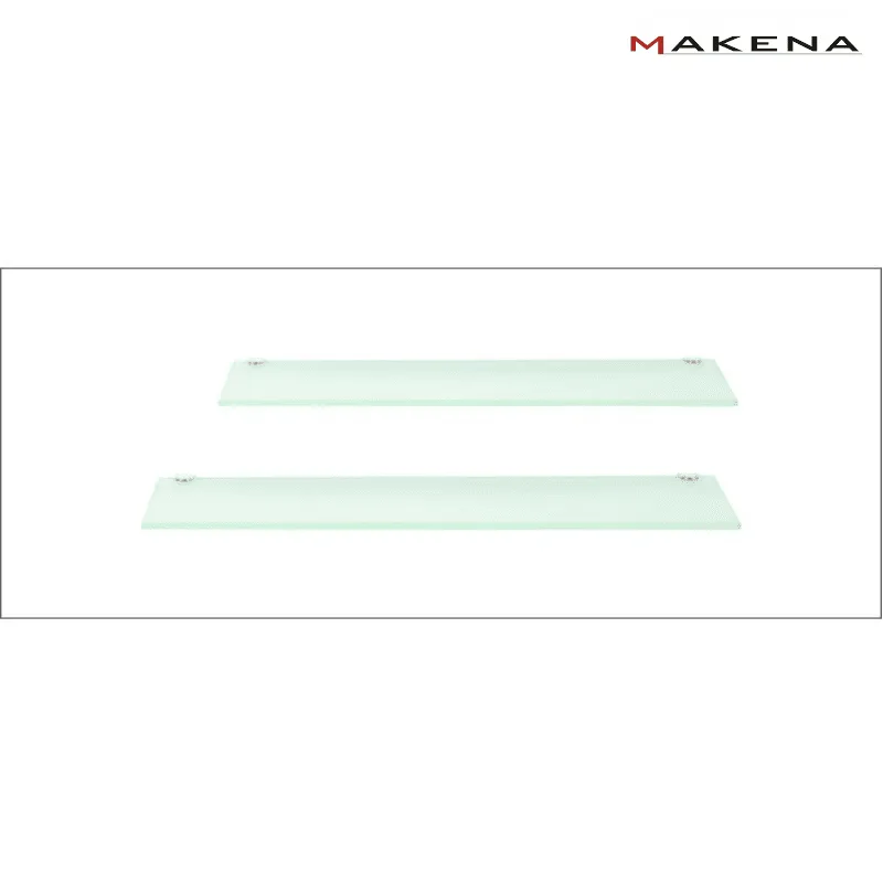 Стъклена полица за баня Makena Вики 1, 50х12 см