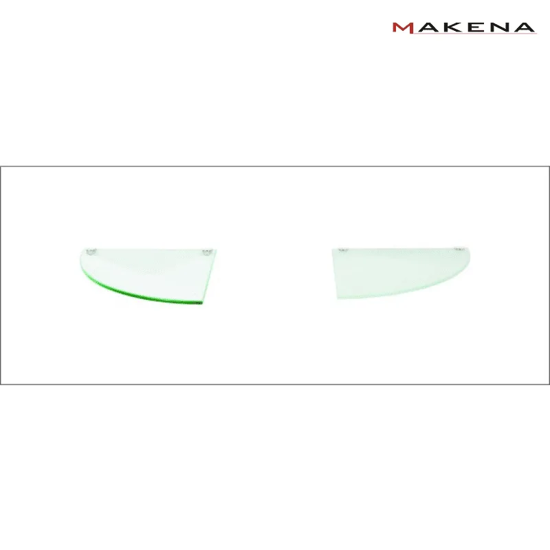 Стъклена полица за баня Makena Диди 1, 25х25 см