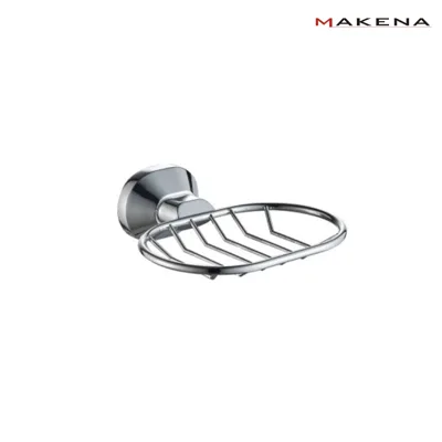 Решетъчна сапунерка за стена Makena Quad, хром