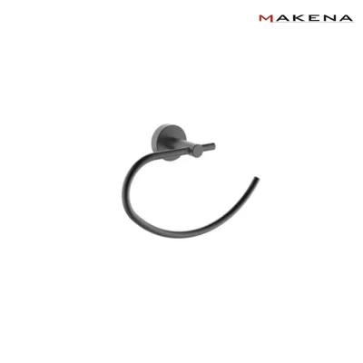 Халка за кърпи Makena Round, черен мат
