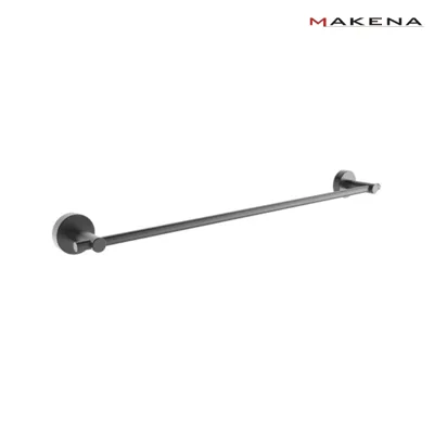 Поставка за хавлии Makena Round, черен мат