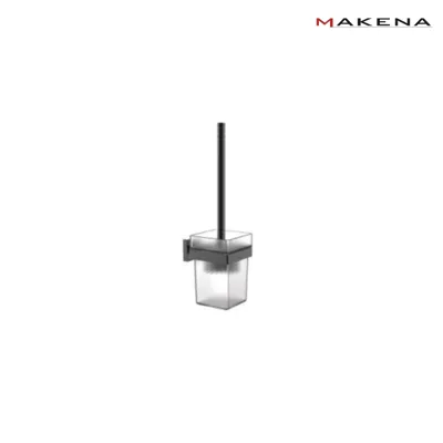 Четка за тоалетна чиния Makena Square, черен мат