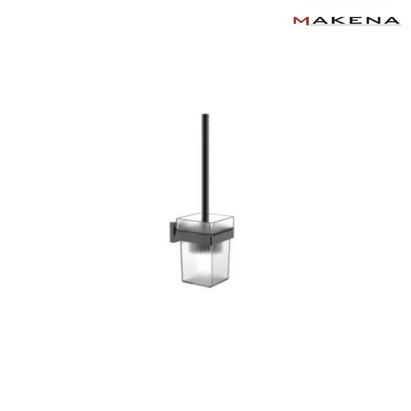Четка за тоалетна чиния Makena Square, черен мат