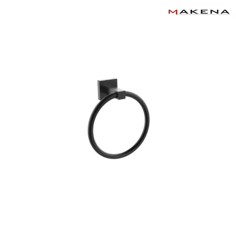 Халка за кърпи Makena Square, черен мат