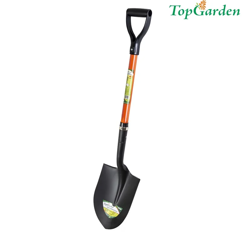 Кръгла лопата с фибростъклена дръжка 1020 мм Top Garden