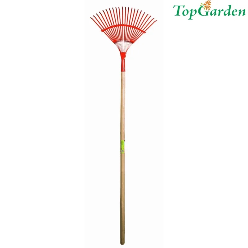 Гребло за листа с дървена дръжка Top Garden, 22 зъба