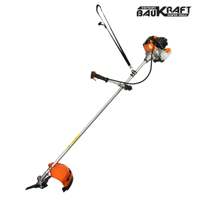 Бензинова коса Baukraft 1500 W с нож и корда