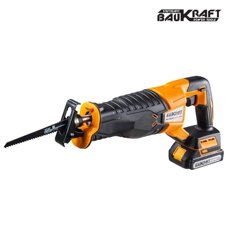 Акумулаторен саблен трион Baukraft BK-CRS34, 18V, ход 25 мм