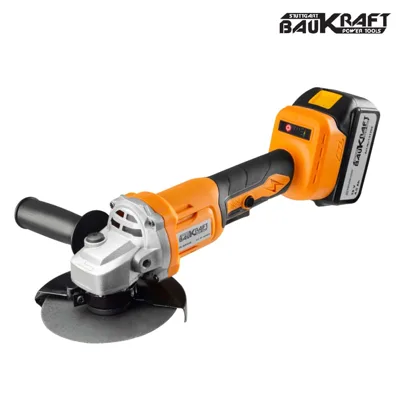 Акумулаторен ъглошлайф Baukraft BK-BAG69, 125 мм, 4Ah