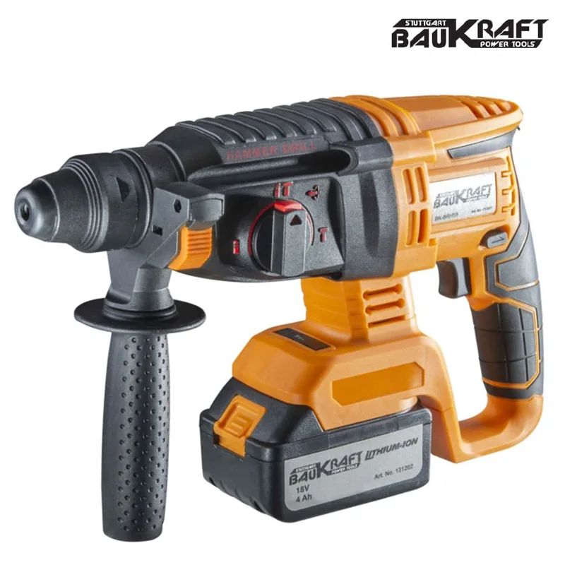 Акумулаторен перфоратор Baukraft BK-BRH58, SDS-plus, 2.2J
