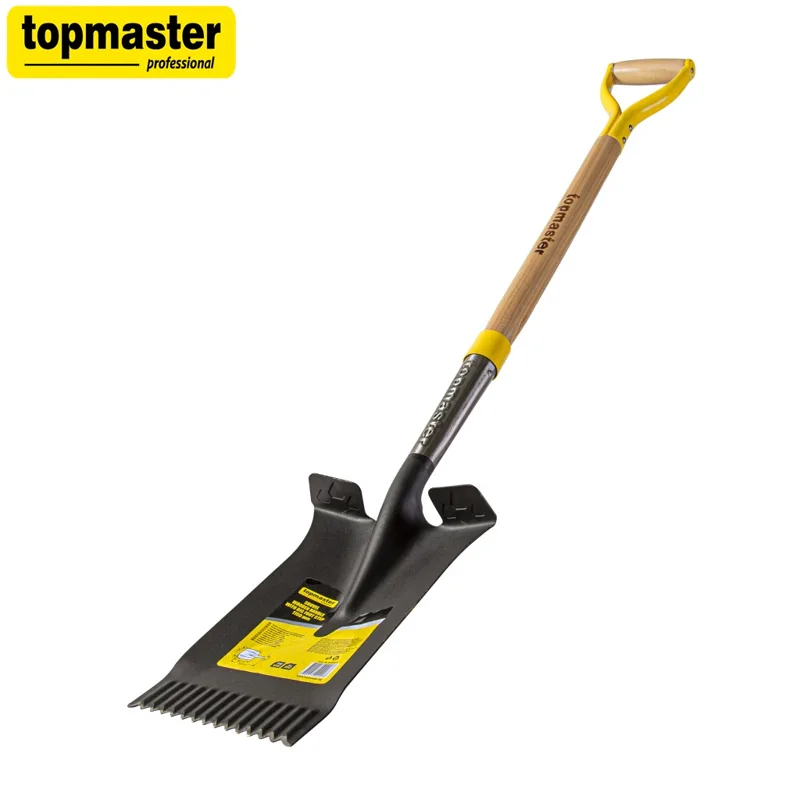Лопата квадратна с педал и дървена дръжка, 1150 мм Top Master Pro