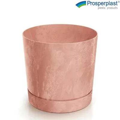 Саксия Prosperplast Tubo Beton Effect, 18 см, теракота