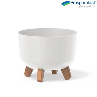 Кашпа Prosperplast Gracia, 24 см, бяла