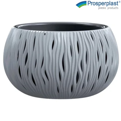 Саксия Prosperplast Sandy Bowl сива, 37 см