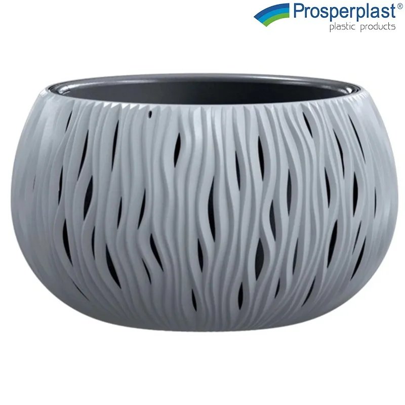 Саксия Prosperplast Sandy Bowl сива, 37 см