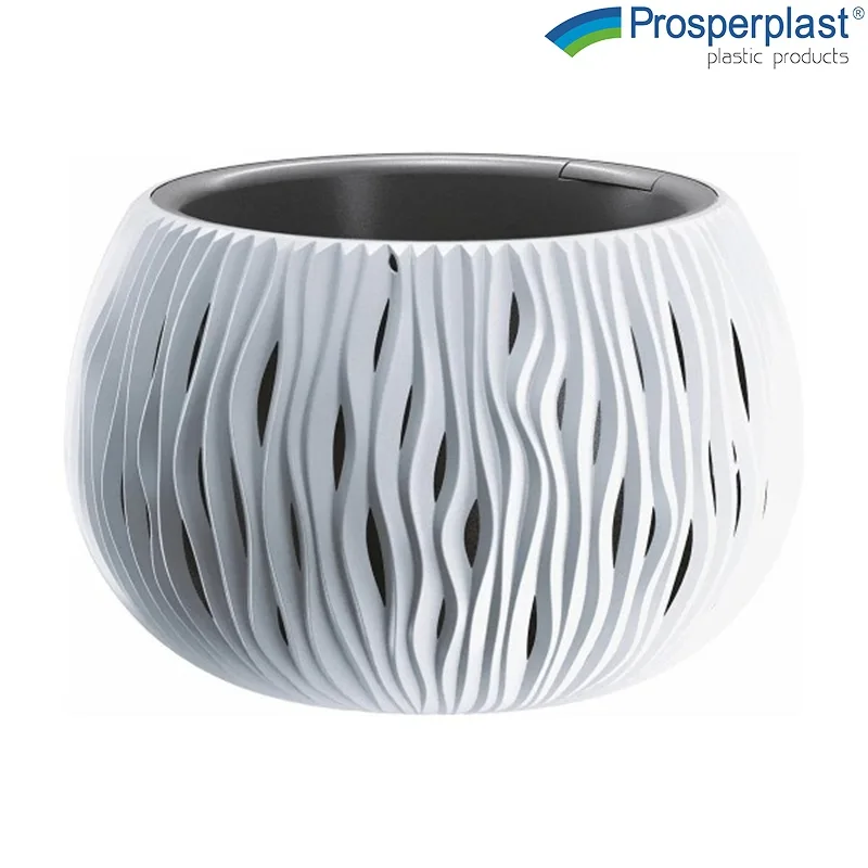 Саксия Prosperplast Sandy Bowl бяла, 29 см