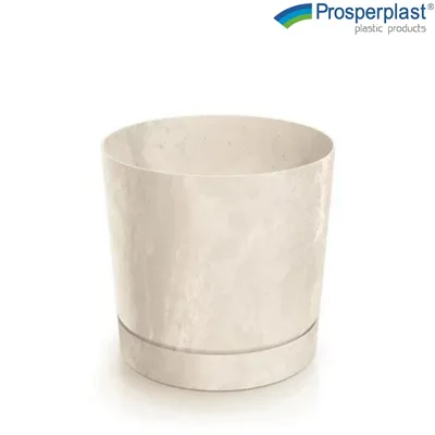 Саксия Prosperplast Tubo кремава, Ф30 см