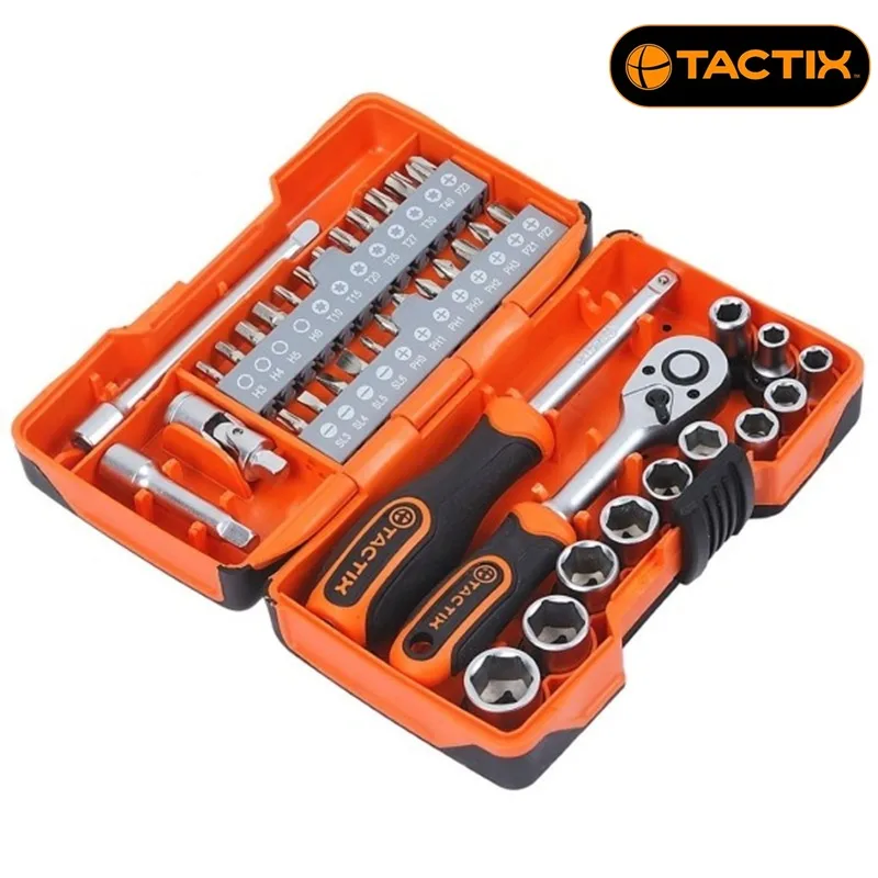 Tactix комплект битове и вложки с тресчотка Tactix, 40 части