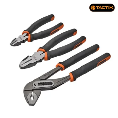 Комплект клещи Tactix 3 части - комбинирани, гарга и секачки