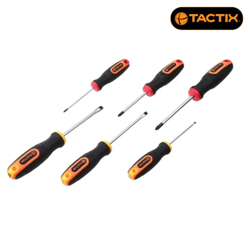 Комплект кръстати отвертки Tactix PH, 6 броя