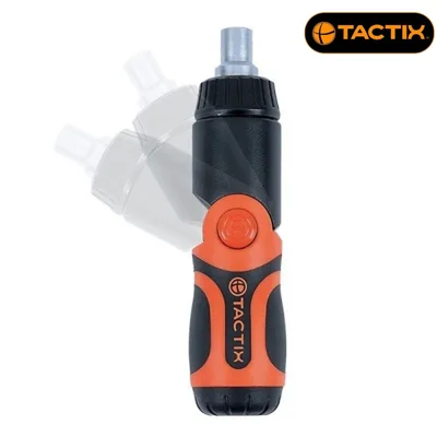Мини отвертка с тресчотка Tactix, 6 накрайника